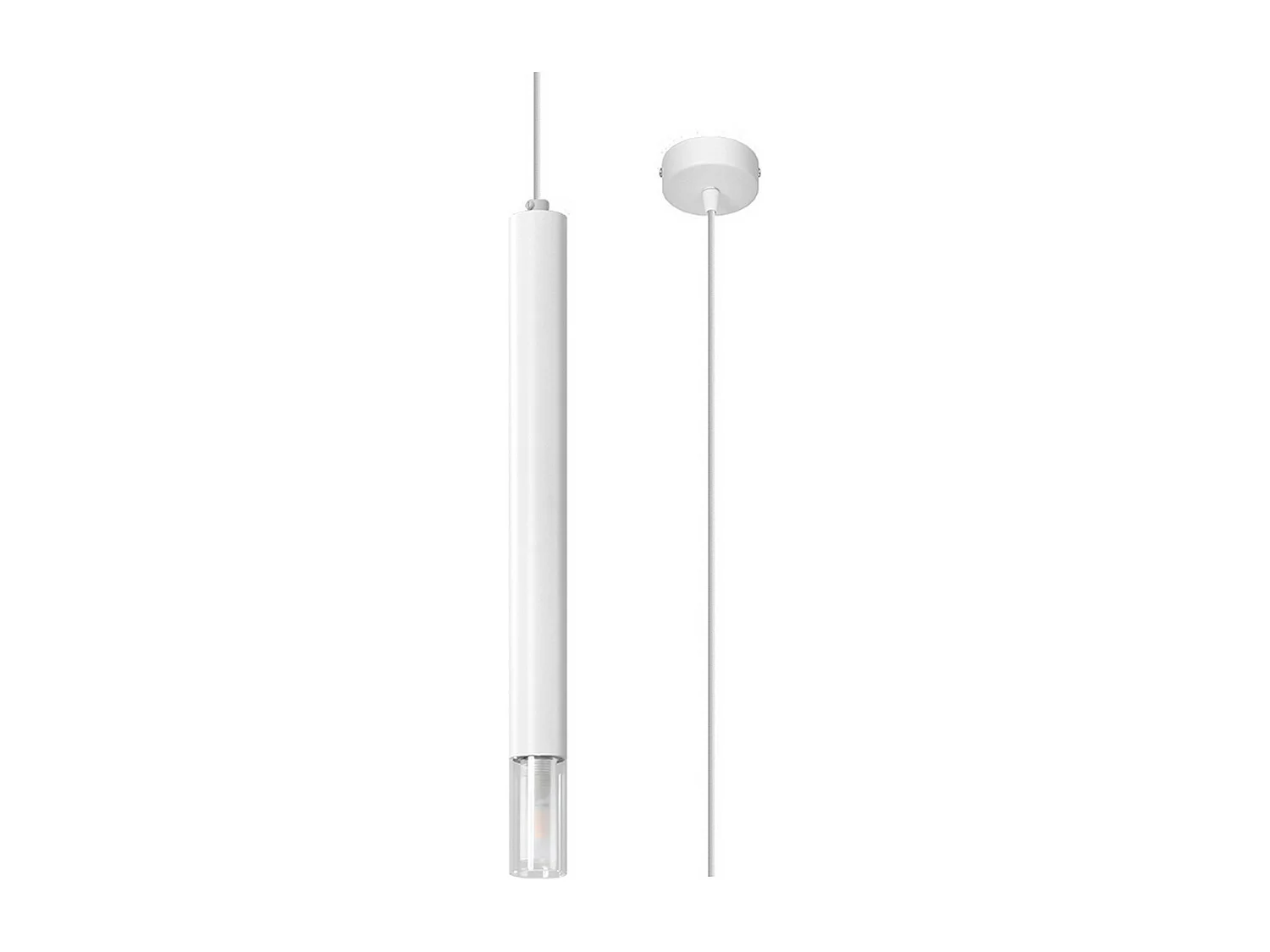 Lampa wisząca WEZYR 1 biała 1358705 - obrazek 1