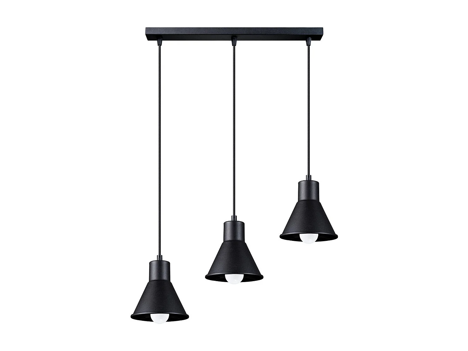 Lampa wisząca TALEJA 3 czarna 1358707 - obrazek 1