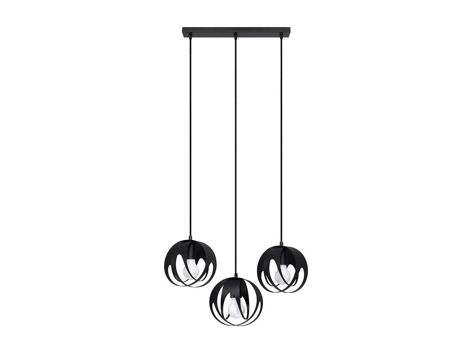 Lampa wisząca TULOS 3L czarna 1358709 - obrazek 1
