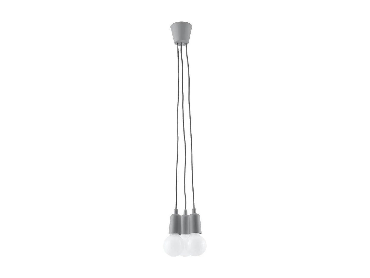 Lampa wisząca DIEGO 3 szara 1358717 - obrazek 1