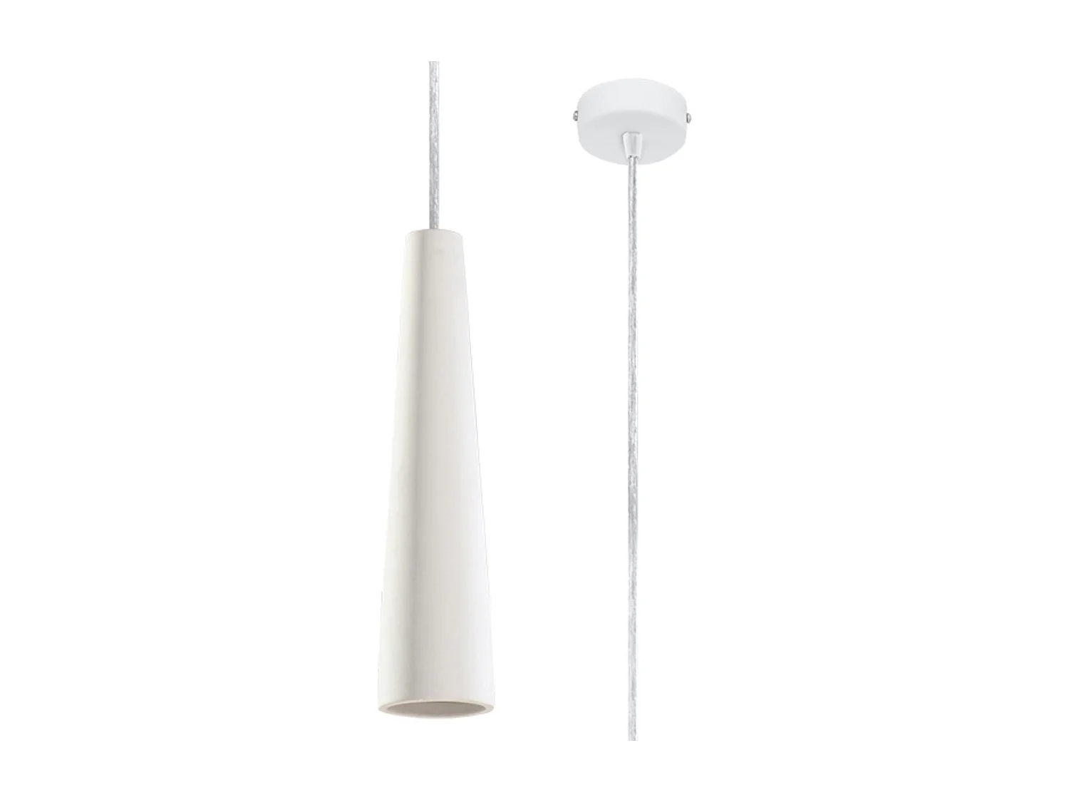 Lampa wisząca ceramiczna ELECTRA biała 1358755 - obrazek 1