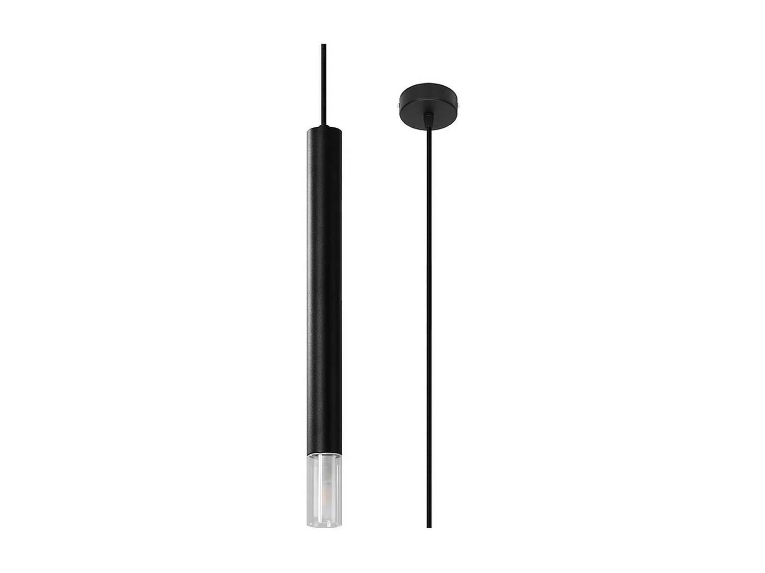 Lampa wisząca WEZYR 1 czarna 1358773 - obrazek 1