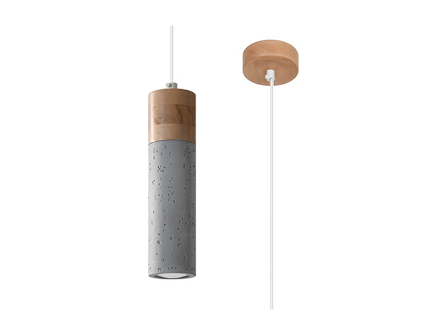 Lampa wisząca ZANE 1 szara 1358841 - obrazek 1
