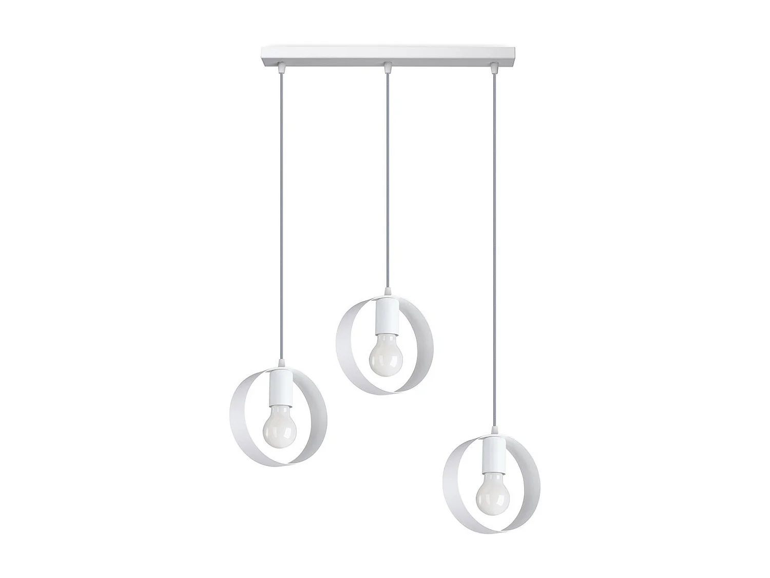 Lampa wisząca TITRAN 3 biała 1358877 - obrazek 1