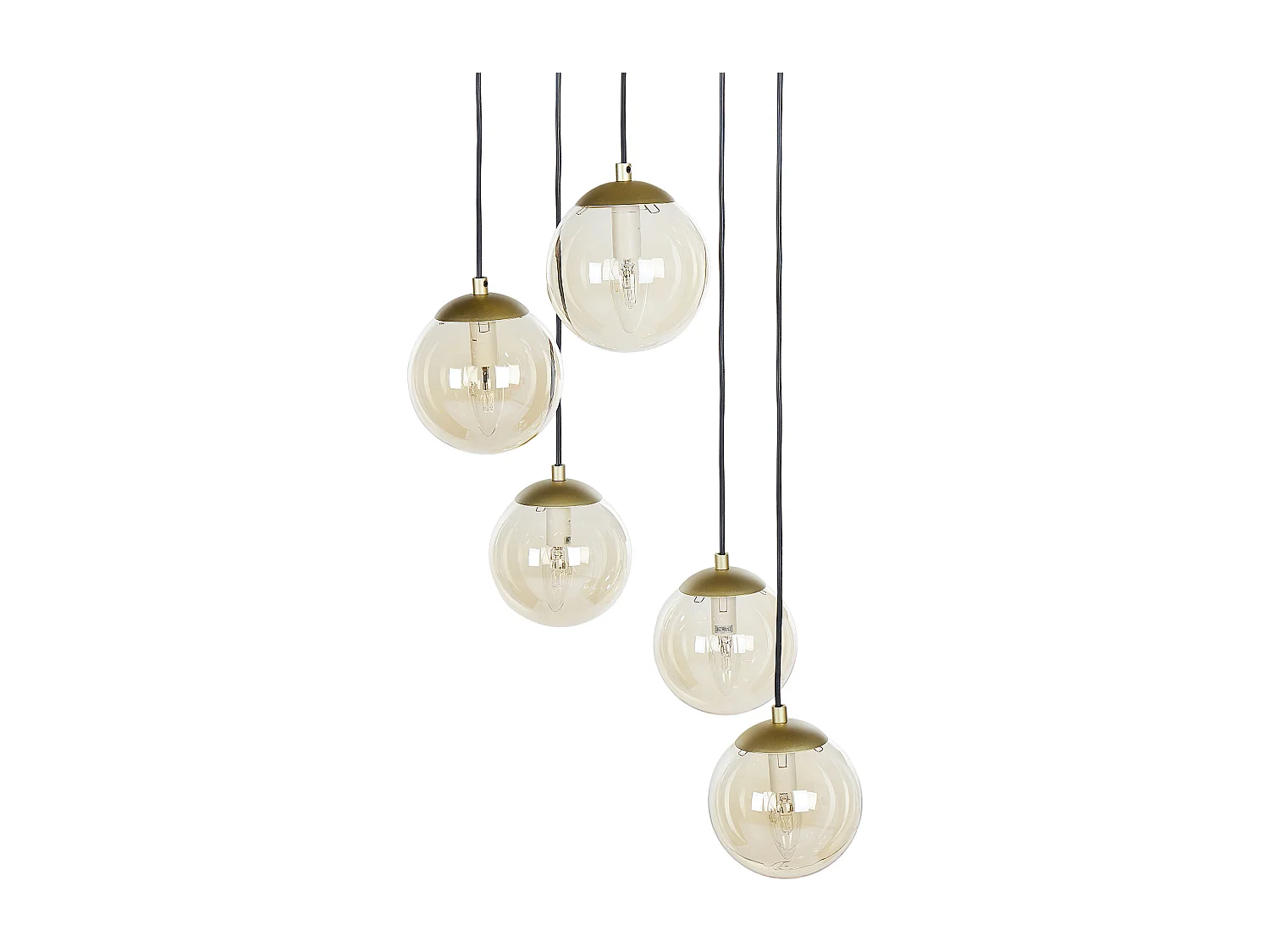 Lampa wisząca NOEL Szkło Złoty 2383521 - obrazek 1