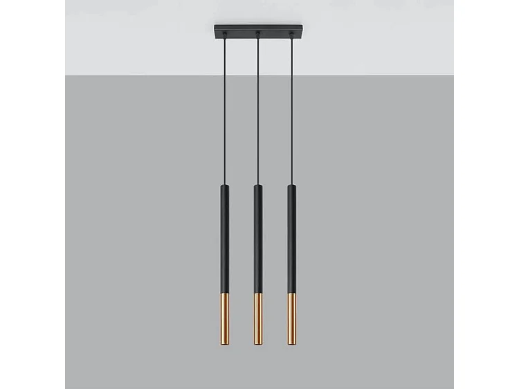 Lampa wisząca MOZAICA 3L czarna/miedź 1358489 - obrazek 1