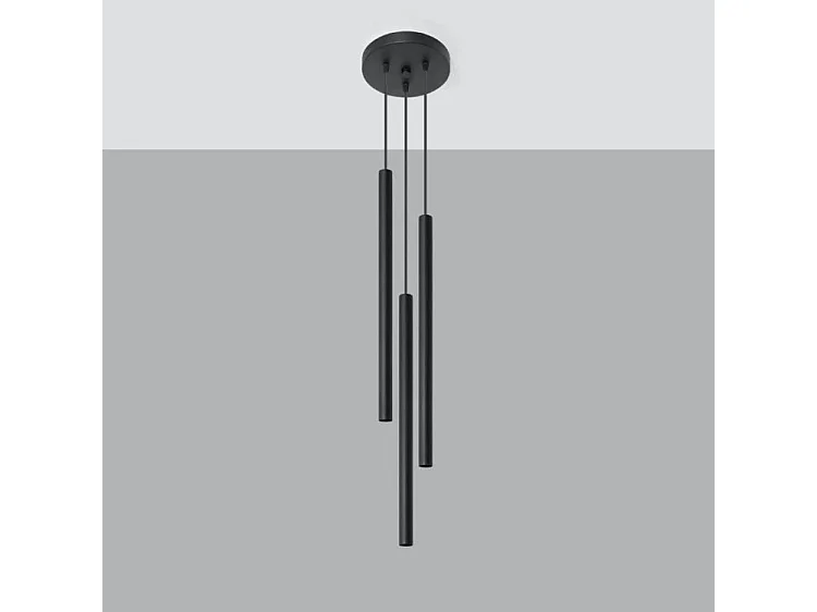 Lampa wisząca PASTELO 3P czarna 1358587 - obrazek 1