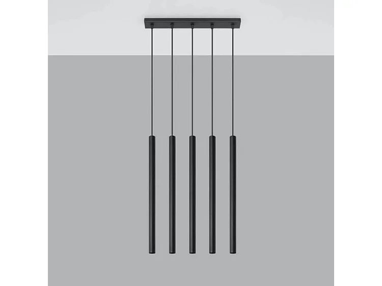 Lampa wisząca PASTELO 5 czarna 1358663 - obrazek 1