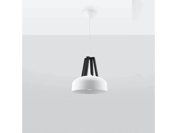 Lampa wisząca CASCO biała/czarna 1358721 - obrazek 1