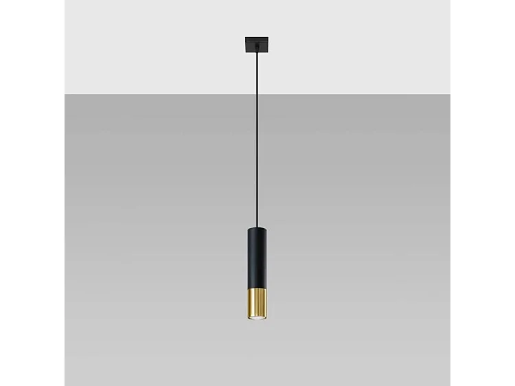 Lampa wisząca LOOPEZ 1 czarna/złota 1358781 - obrazek 1