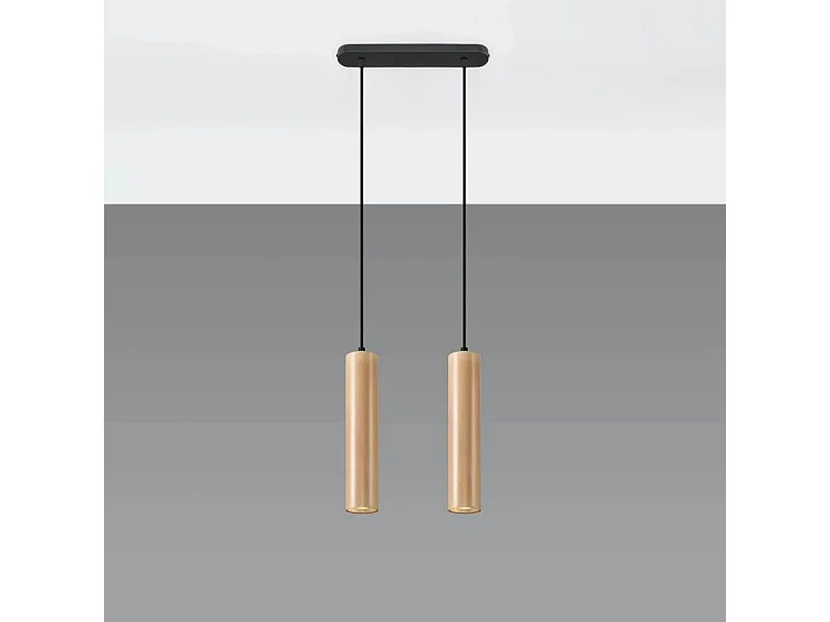 Lampa wisząca LINO 2 drewniana 1358805 - obrazek 1