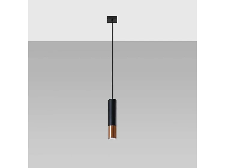 Lampa wisząca LOOPEZ 1 czarna/miedziana 1358851 - obrazek 1