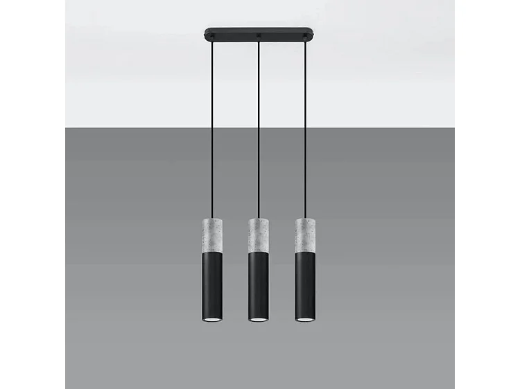Lampa wisząca BORGIO 3L czarna 1358867 - obrazek 1