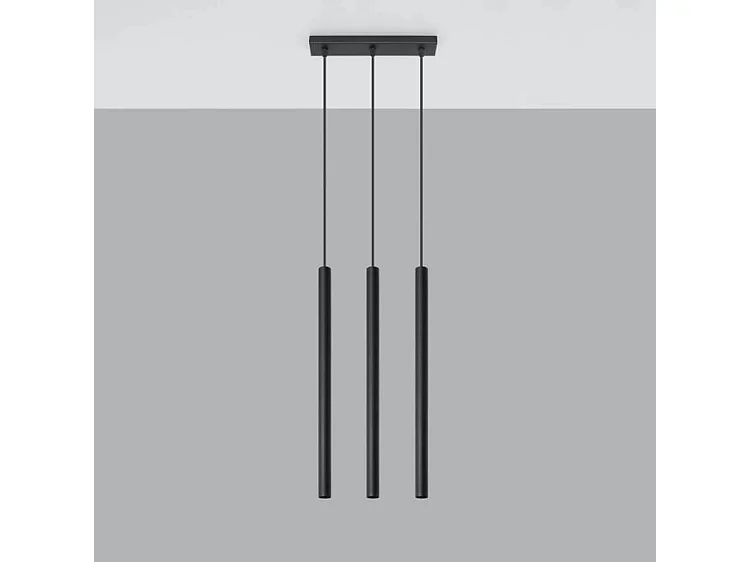 Lampa wisząca PASTELO 3 czarna 1358907 - obrazek 1