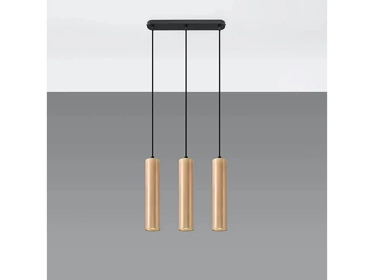 Lampa wisząca LINO 3L drewniana 1358915 - obrazek 1