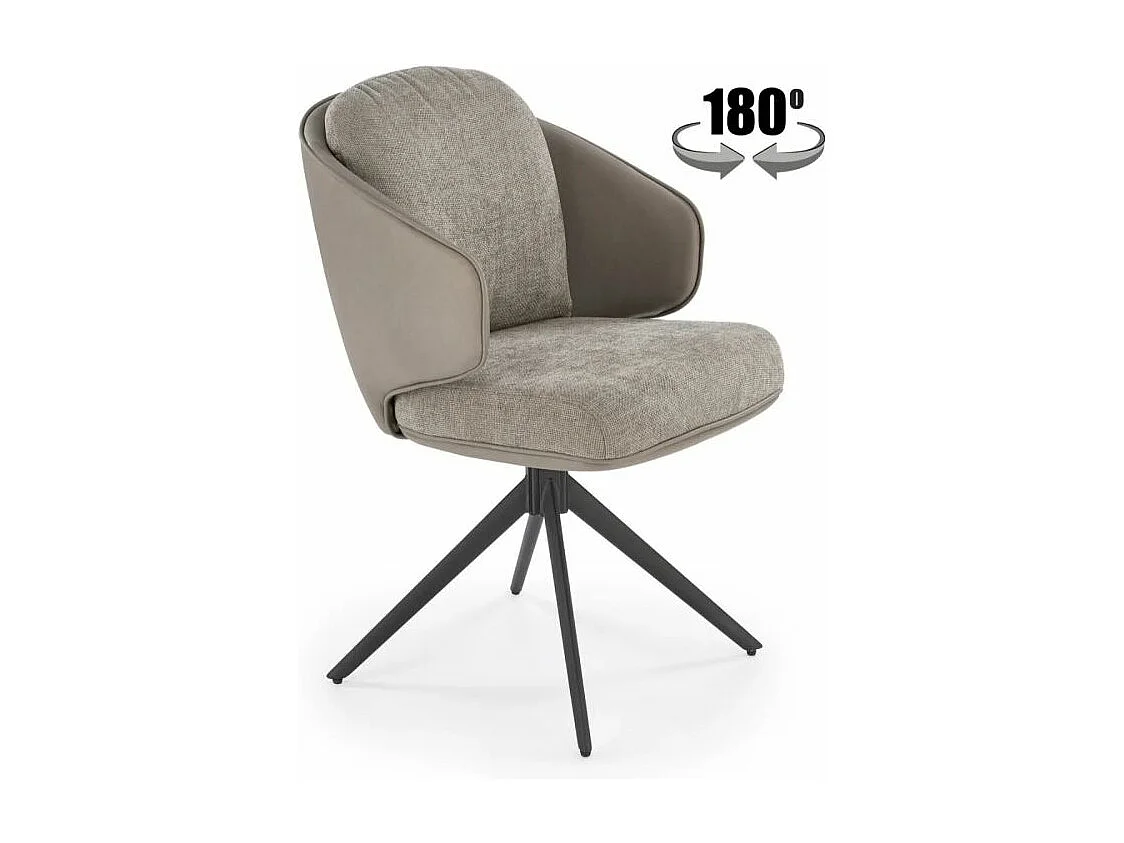 Krzesło tapicerowane K554 szare obracane 3577956 - obrazek 1