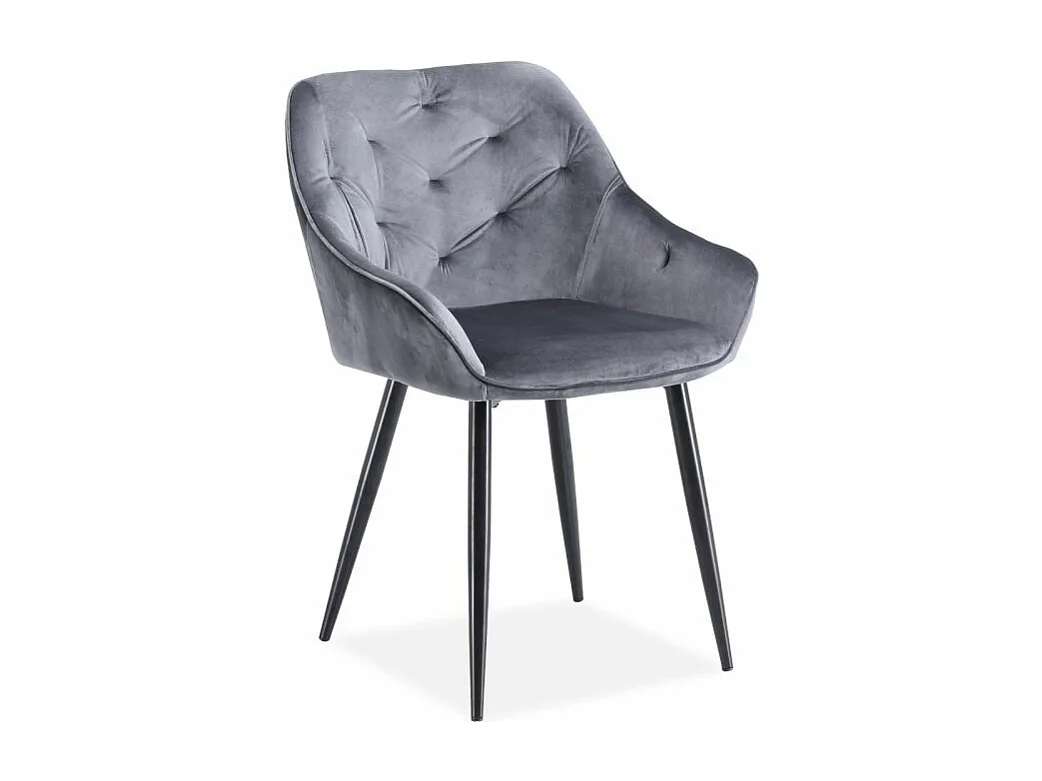 Krzesło tapicerowane K487 VELVET szare 3481106 - obrazek 1