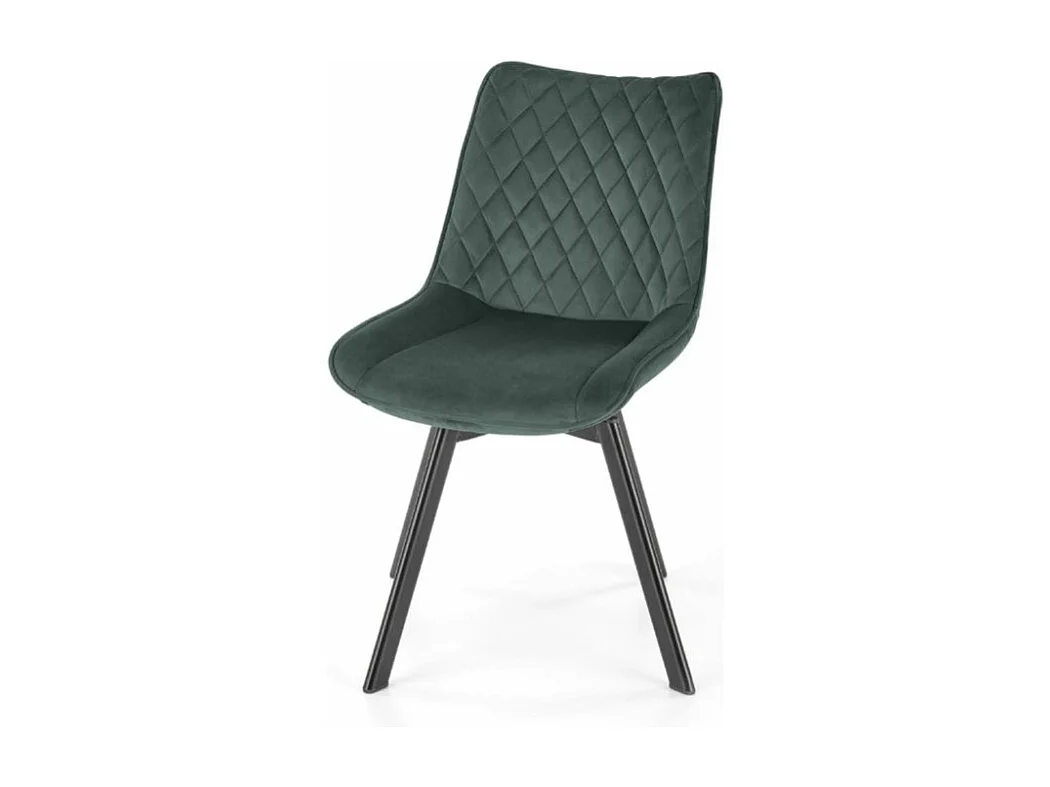 Krzesło tapicerowane K520 VELVET zielone obracane 2728963 - obrazek 1