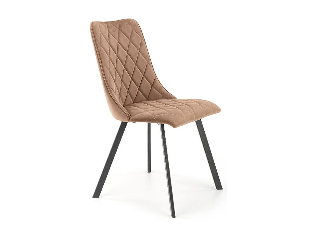 Krzesło tapicerowane K450 VELVET beżowe 3481260 - obrazek 1