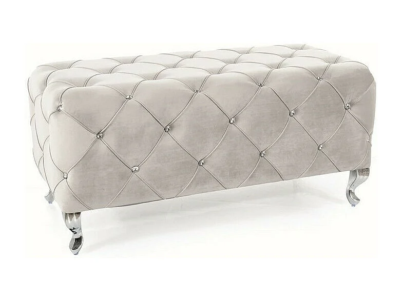 Ławka HESTIA VELVET jasnoszara 3780557 - obrazek 1