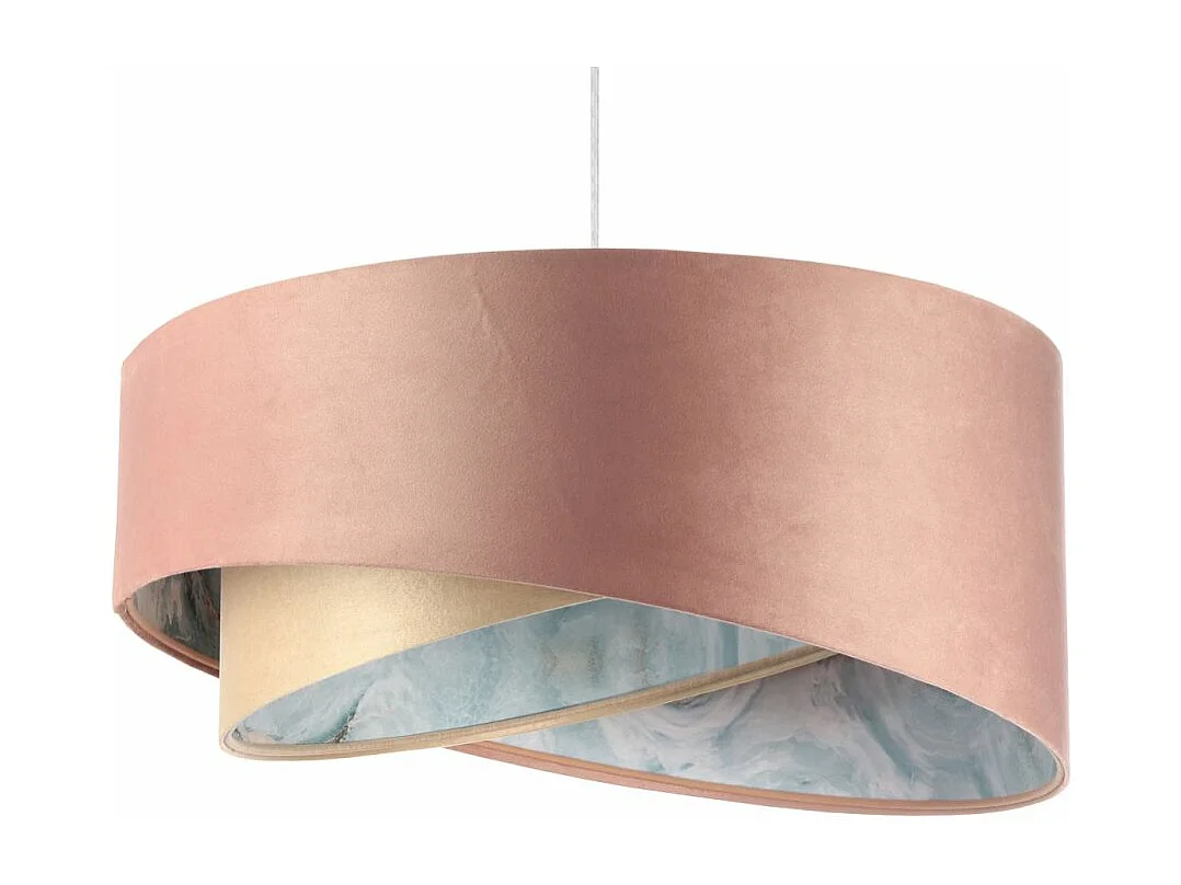 Lampa wisząca ROSE GOLD różowa/beżowa 3950316
