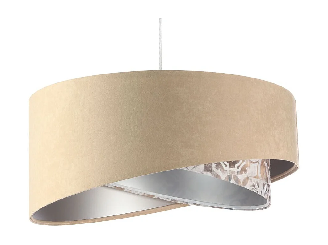 Lampa wisząca SANDERLING beżowa/srebrna 3950327 - obrazek 1