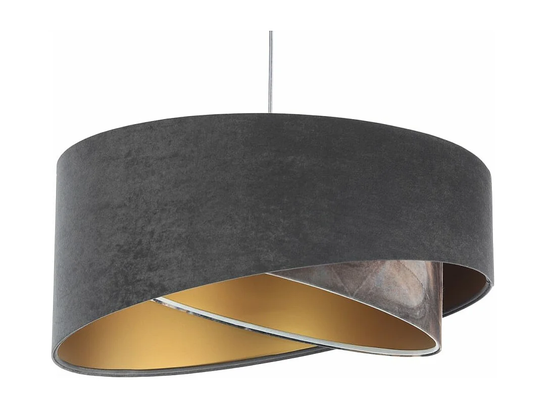 Lampa wisząca TOURMALINE szara/złota 3950354