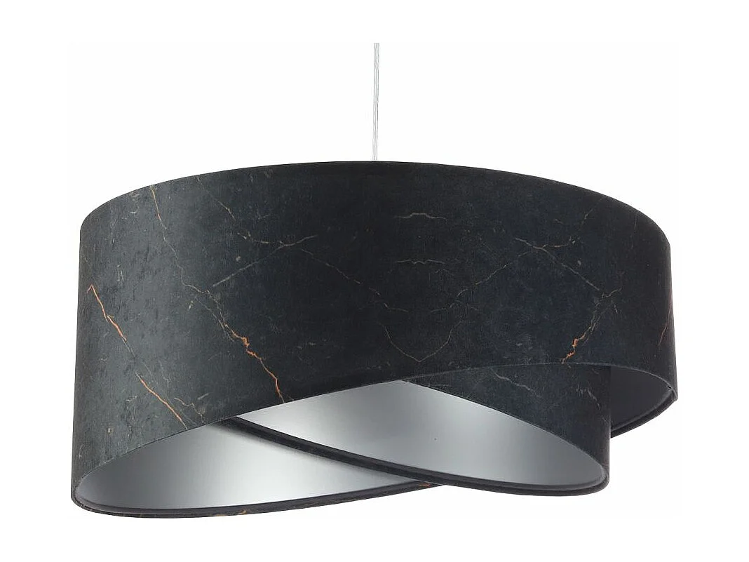 Lampa wisząca BLACK MARBLE czarna/srebrna 3950508 - obrazek 1