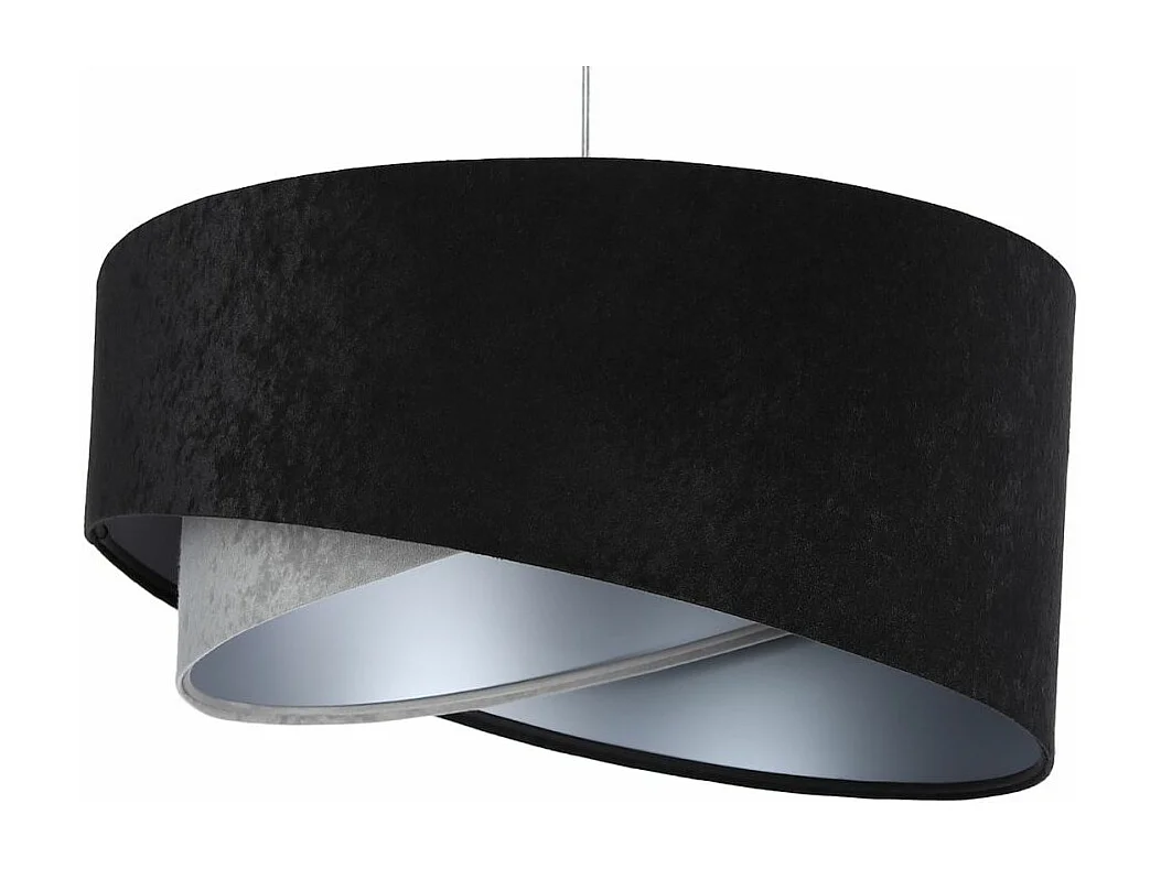 Lampa wisząca SHAPELESS czarna/szara/srebrna 3950524