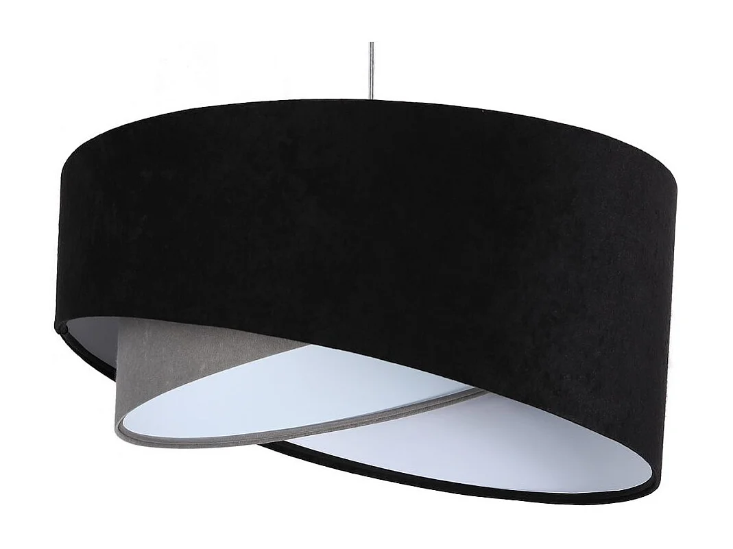 Lampa wisząca SHAPELESS czarna/szara/biała 3950609