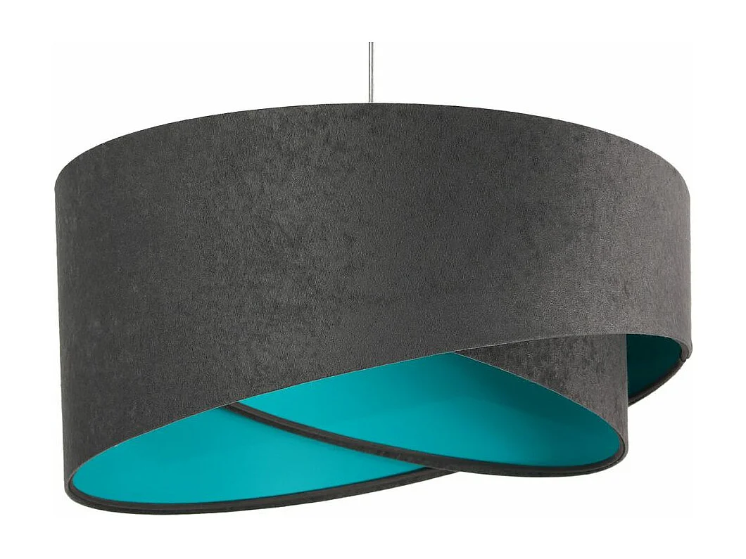 Lampa wisząca GEMSTONE GRAY grafitowa/turkusowa 3950636 - obrazek 1