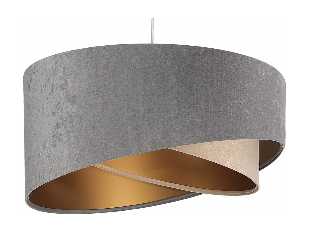 Lampa wisząca SILVERY szara/beżowa/złota 3950675