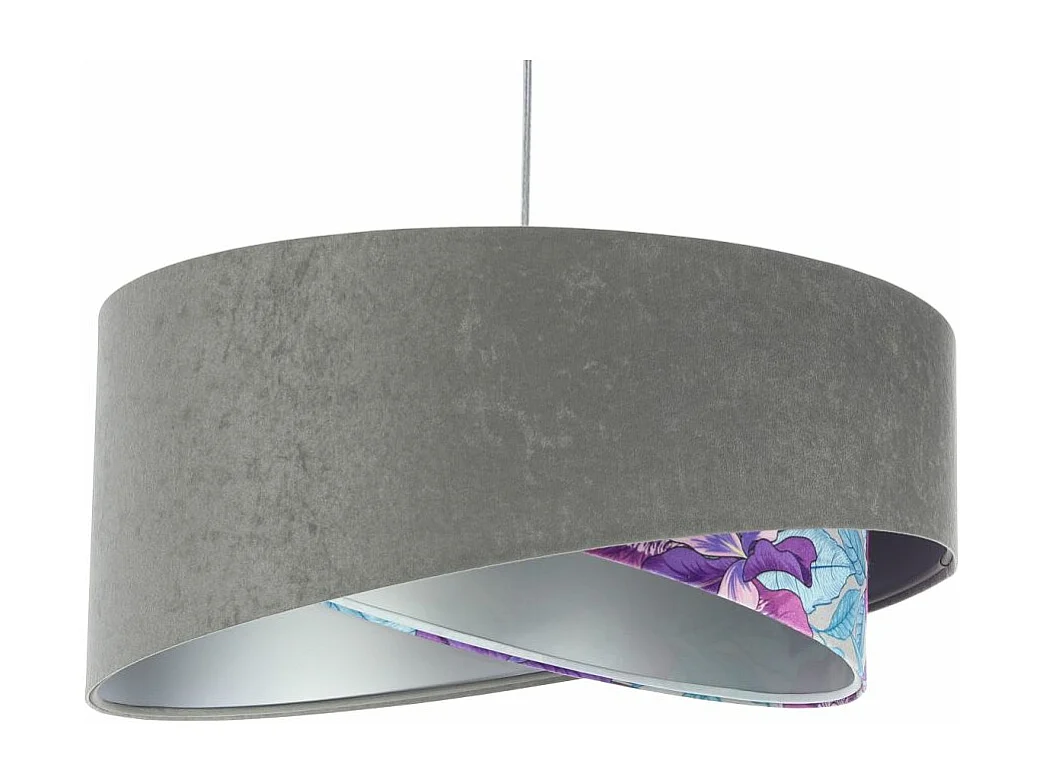 Lampa wisząca GRAY FLOWER szara/srebrna 3950817 - obrazek 1