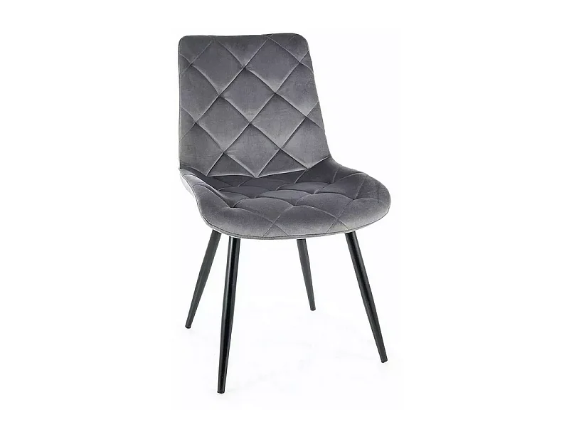 Krzesło tapicerowane RALPH VELVET szare 3957819 - obrazek 1