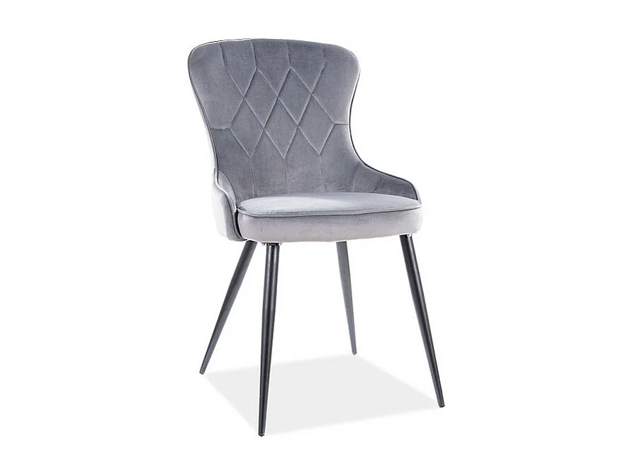 Krzesło LOTUS VELVET szare 3957867 - obrazek 1