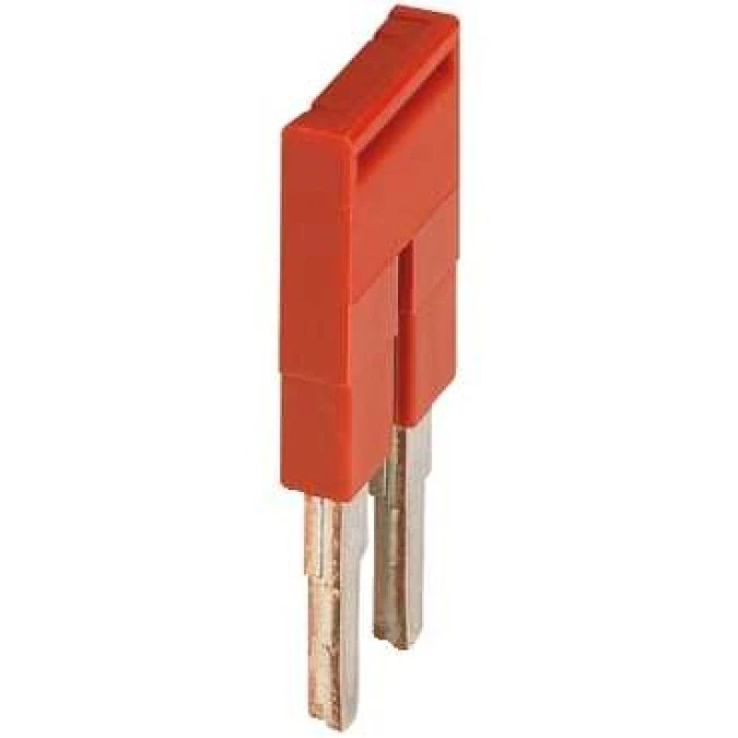 Mostek grzebieniowy 2‑torowy 4mm2 czerwony NSYTRAL42 /50 szt./ - obrazek 1