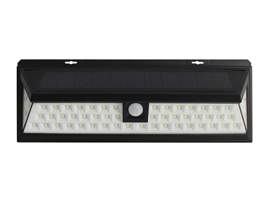 Lampa solarna DORIA – 54 diody LED z czujnikiem ruchu – 500 lumenów – kolor czarny 125833 - obrazek 1
