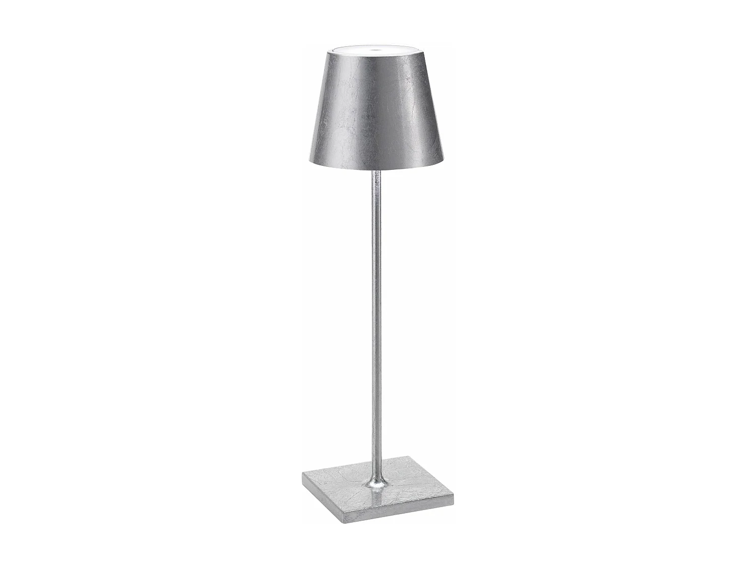 Lampa stołowa LED Poldina Pro Silver Leaf, ładowalna i ściemnialna, z czasem pracy na baterii do 12 godzin. 3037713 - obrazek 1
