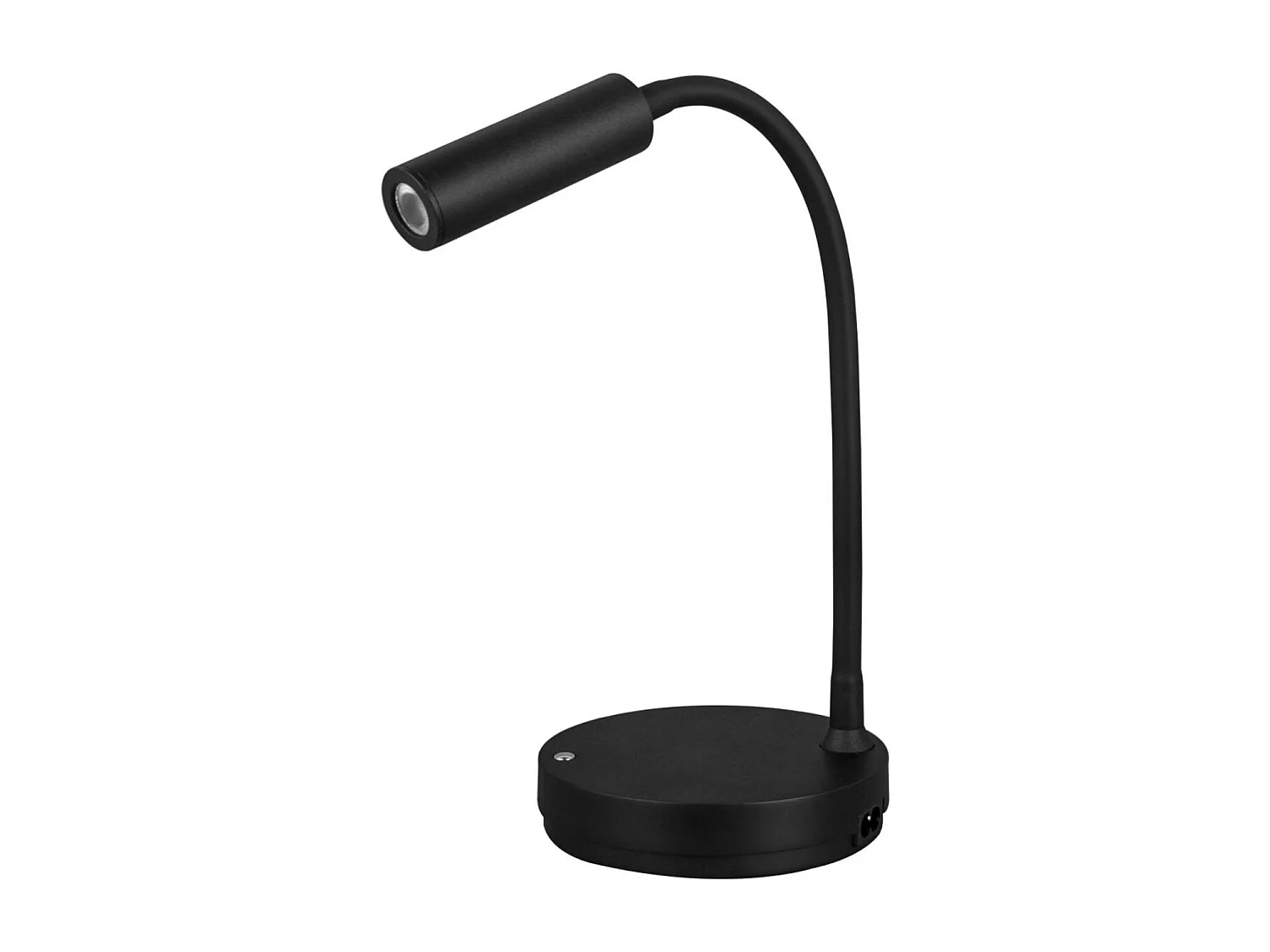 Lampa stołowa LED Beneito Faure Stem - 5 W, ciepłe światło, do biurka, czytania i przy łóżku, ładowanie bezprzewodowe, głowica obrotowa - kolor czarny 4057150 - obrazek 1