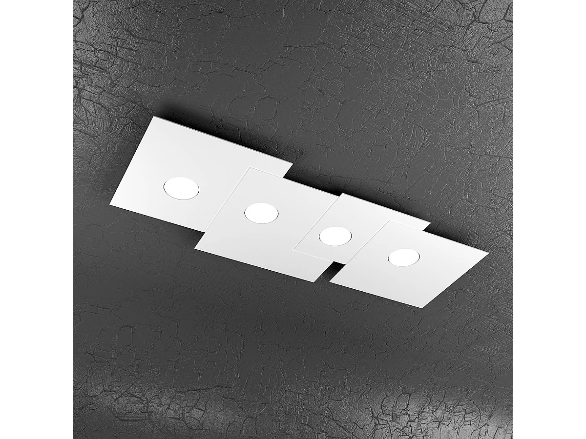 Lampa sufitowa prostokątna Toplight 4-punktowa Plate z oprawką GX53, struktura antracytowa, nowoczesny design 86x37x3cm 4138995 - obrazek 1