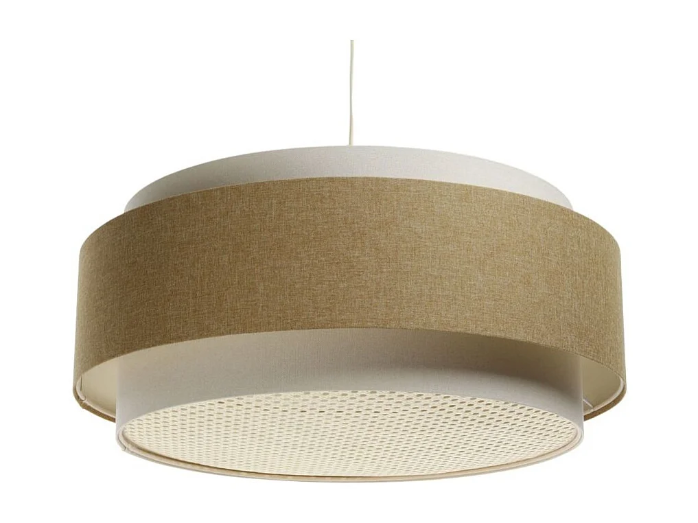 Lampa wisząca ERUTAN DUDU RATTAN kremowa/żółta 3950689