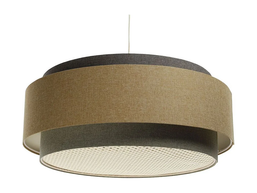 Lampa wisząca ERUTAN DUDU RATTAN szara/beżowa 3950713