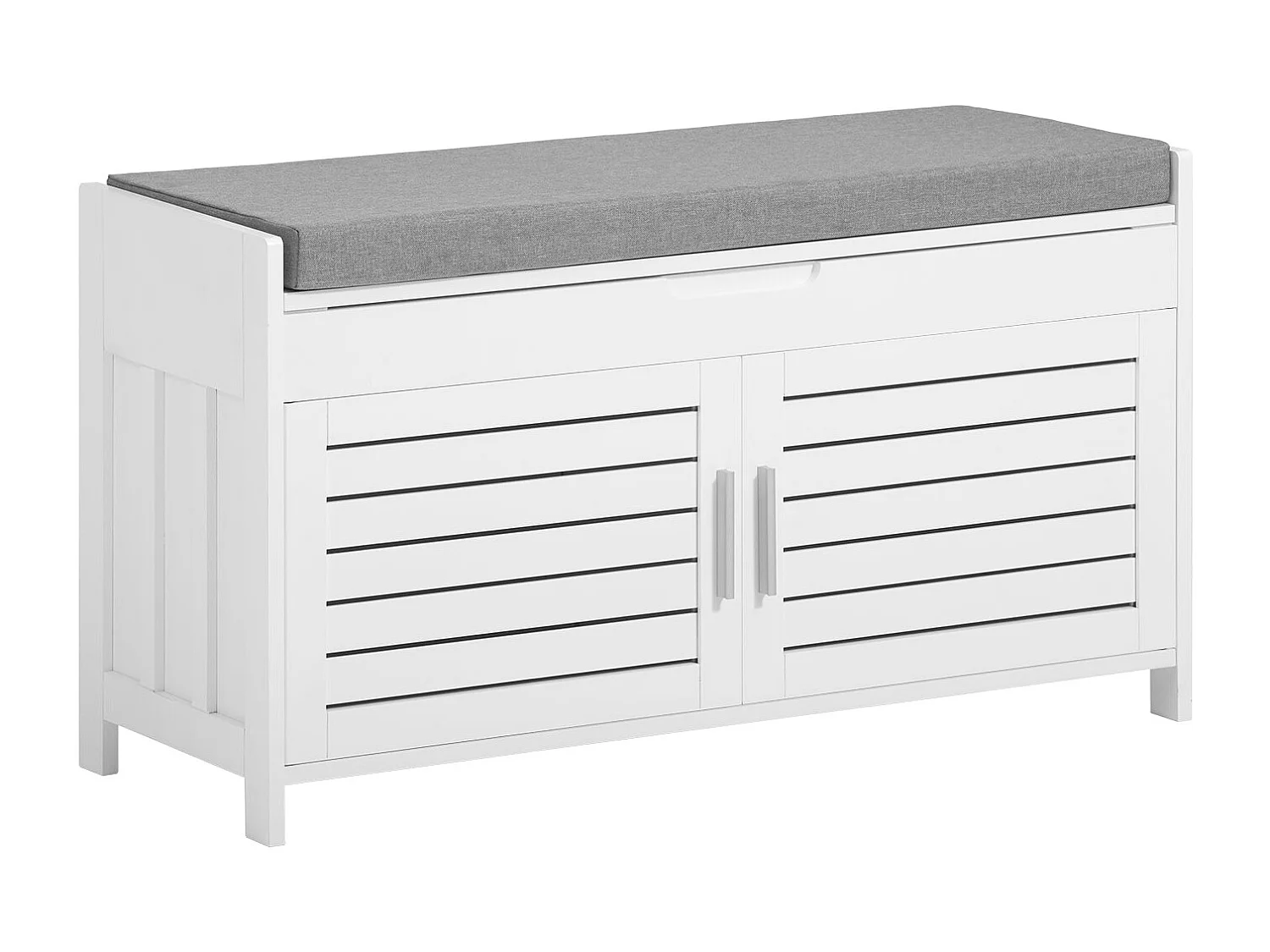 SoBuy Szafka na buty z trzema drzwiczkami 55x30x112cm Nowoczesny FSR108-NW 1244207 - obrazek 1