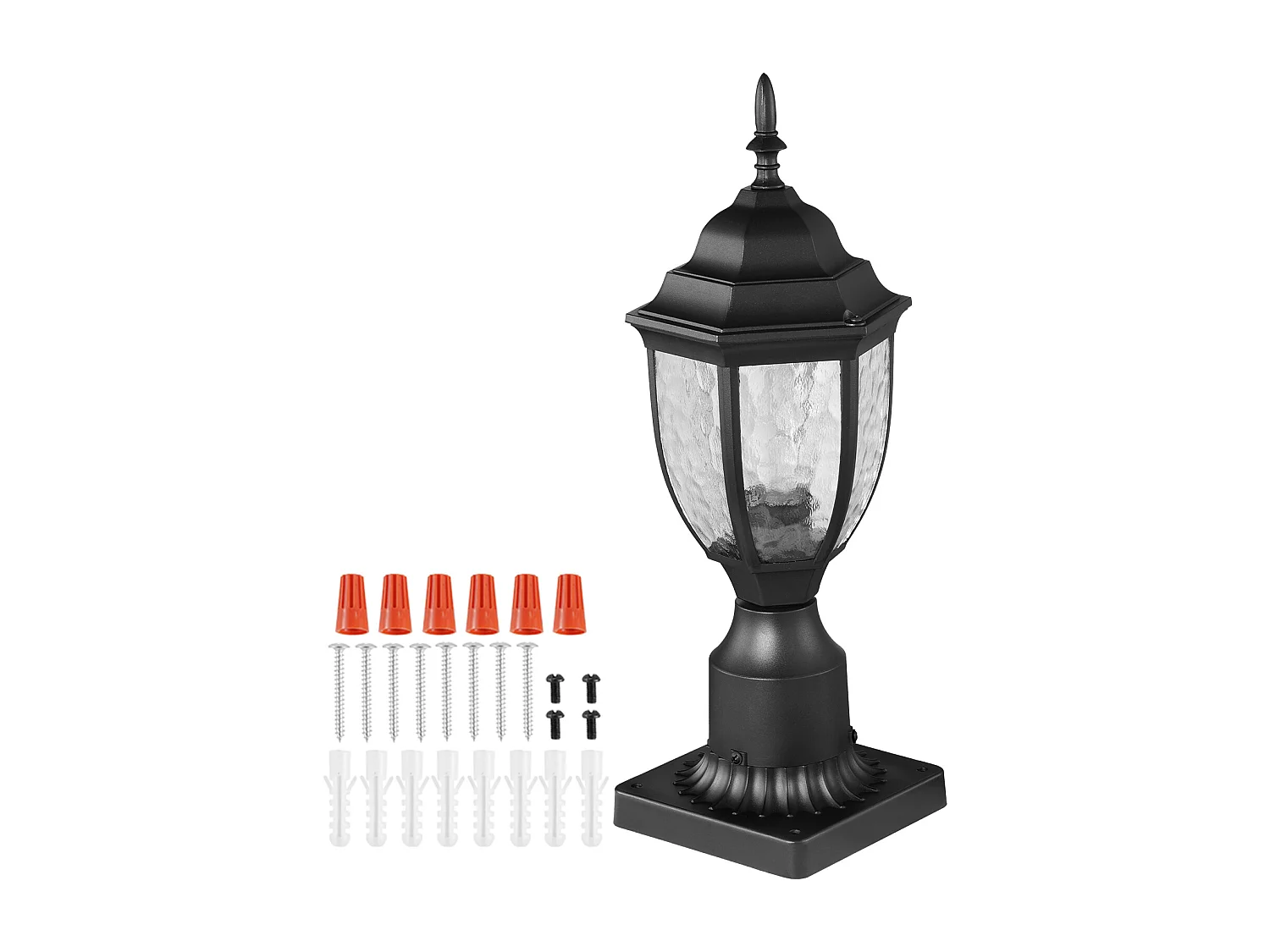 Lampa Zewnętrzna SucceBuy, Lampy Zewnętrzne Od Zachodu Słońca do Wschodu, Zestaw z 2, 100 W, na Ścianie o Wysokości 390 mm 4190354