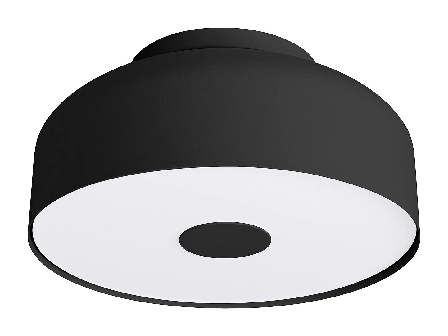 Lampa sufitowa nowoczesny OMIQ, stal/PVC - 4 źródło - L.30 x H.15 cm - czarny 4197469 - obrazek 1