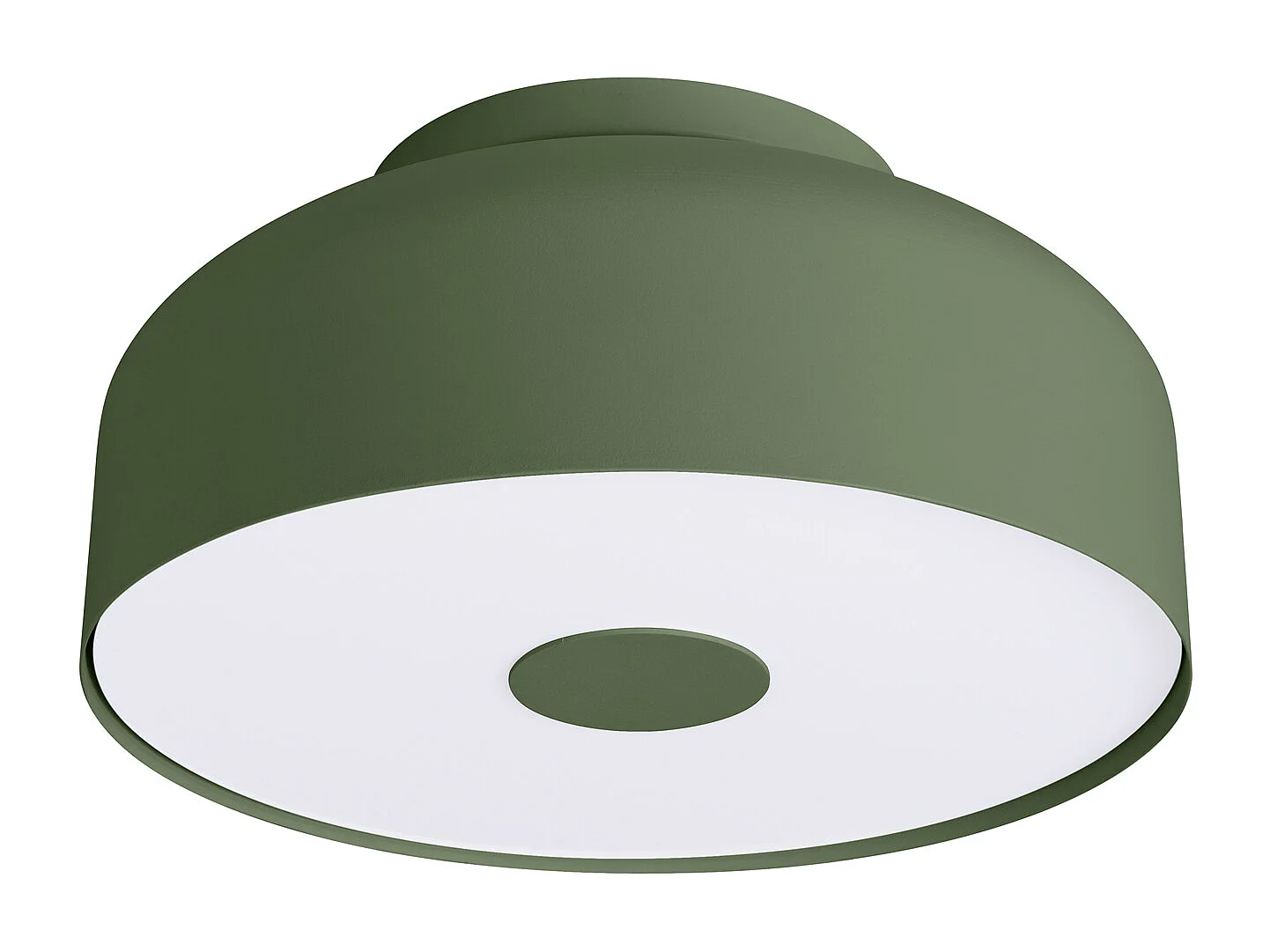Lampa sufitowa nowoczesny OMIQ, stal/PVC - 4 źródło - L.30 x H.15 cm - zielony oliwkowy 4197482 - obrazek 1
