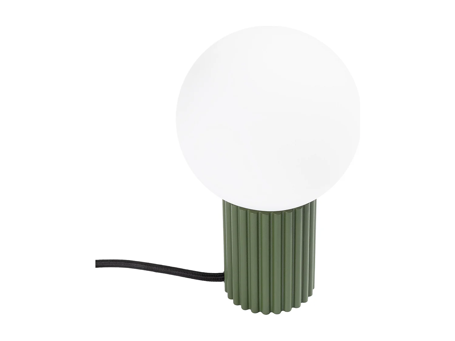 Lampa biurkowa nowoczesny HALO, aluminium/szkło - 1 źródło - L.12 x H.19 cm - zielony oliwkowy 4201787 - obrazek 1