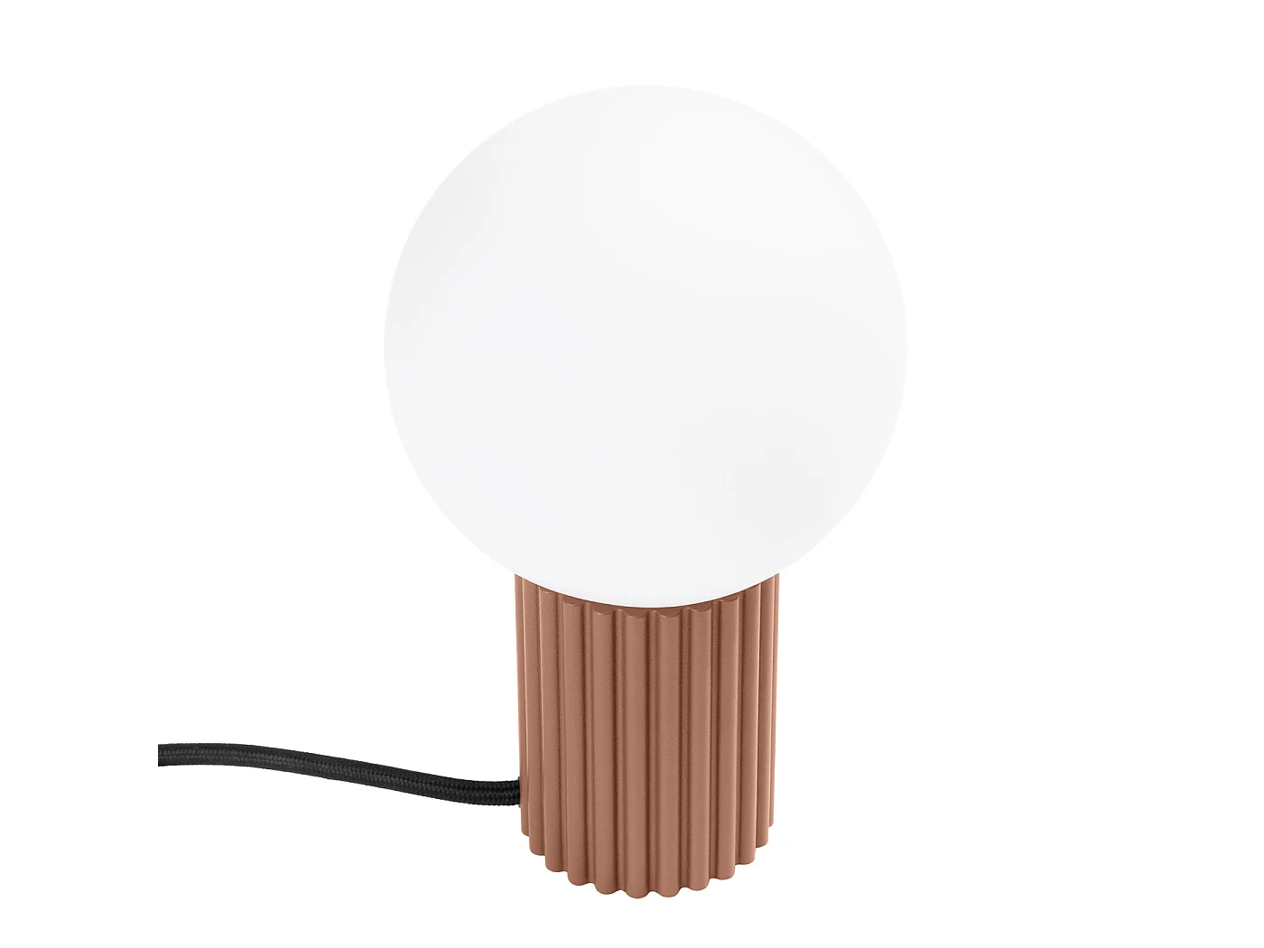 Lampa biurkowa nowoczesny HALO, aluminium/szkło – 1 źródło – L.12 x H.19 cm – mocca 4201793