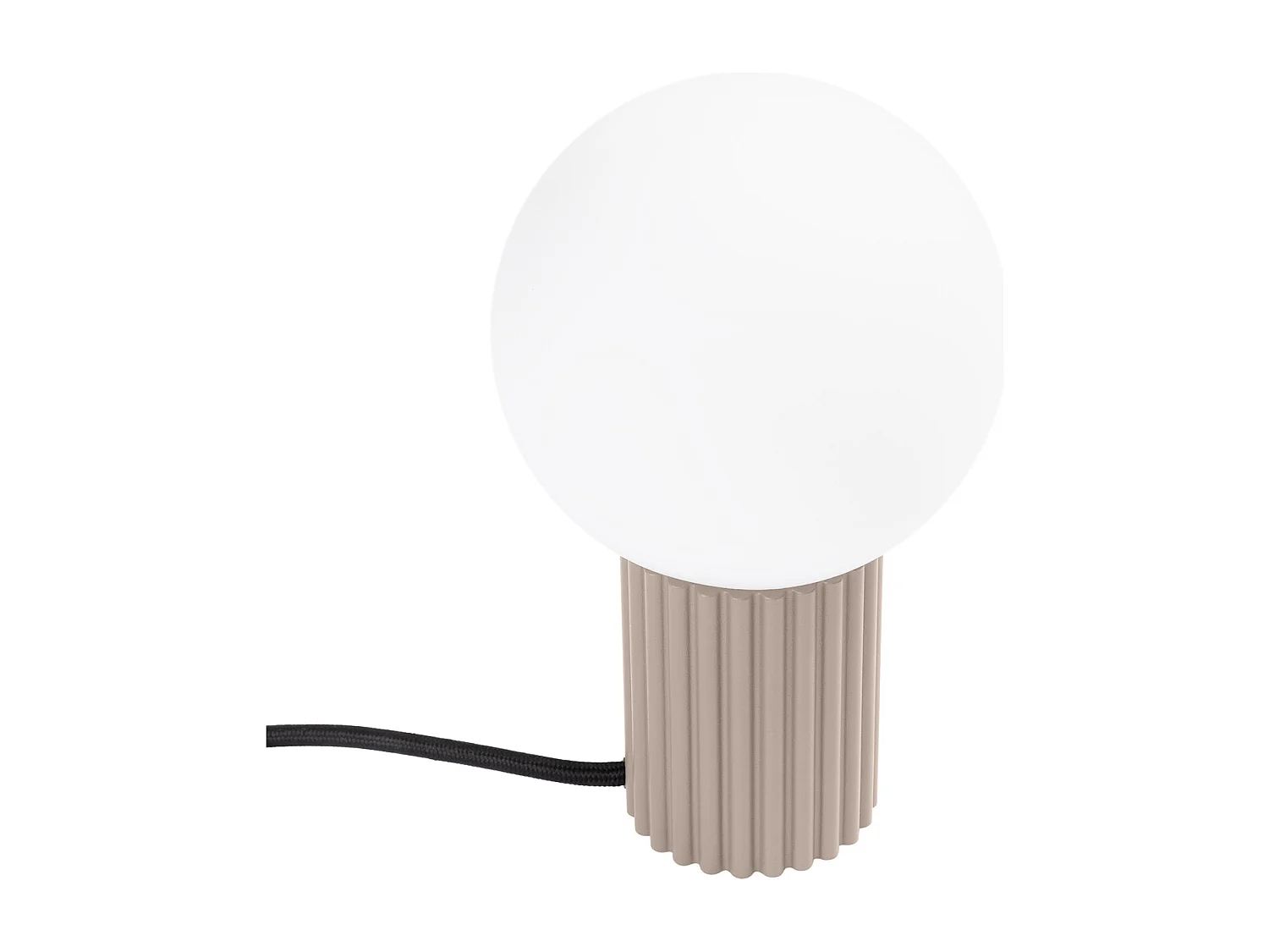 Lampa biurkowa nowoczesny HALO, aluminium/szkło – 1 źródło – L.12 x H.19 cm – taupe 4201796
