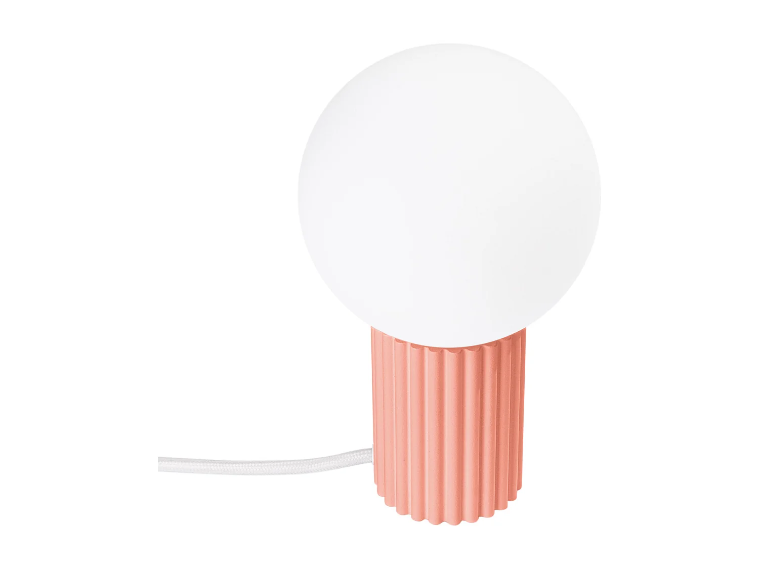 Lampa biurkowa nowoczesny HALO, aluminium/szkło - 1 źródło - L.12 x H.19 cm - brzoskwiniowy 4201795 - obrazek 1